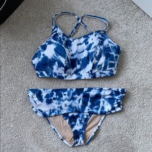 Cacique Blue and White Swimwear